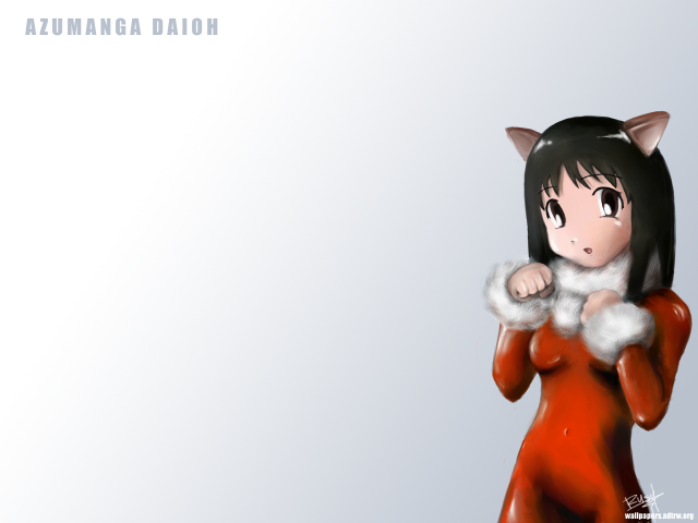 Cartoon cat red dress anime free wallpaper for desktop - medium preview image