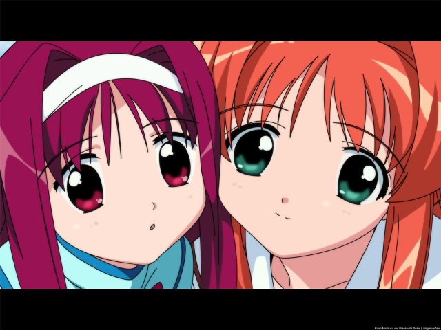 Pink haired girls sad anime free wallpaper for desktop - medium preview image