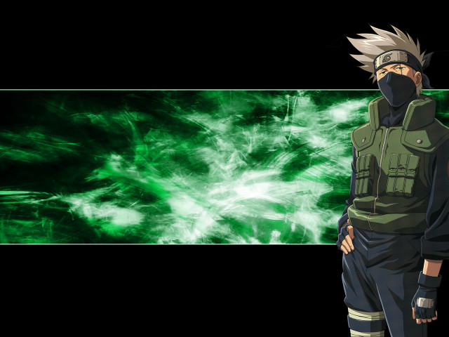 Green man kakashi portrait brown free wallpaper for desktop - medium preview image