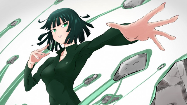 Woman green dress surrounded rocks free wallpaper for desktop - medium preview image