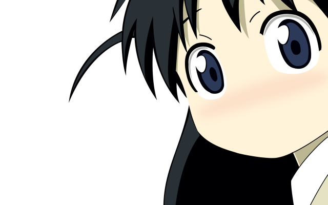 Anime black hair blue eyes free wallpaper for desktop - medium preview image