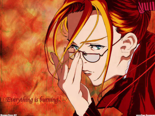 Woman glasses redshirt greeneyes orangehair free wallpaper for desktop - medium preview image