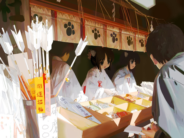 Group people table boxes dogpaw free wallpaper for desktop - medium preview image