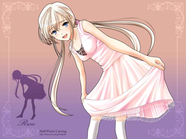 Girl dress longhair necklace purple free wallpaper for desktop - medium preview image