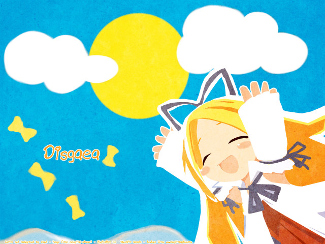 Girl cat sky clouds stars free wallpaper for desktop - medium preview image