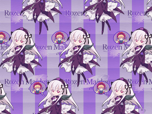 Purple wings lolita girl jigsaw free wallpaper for desktop - medium preview image