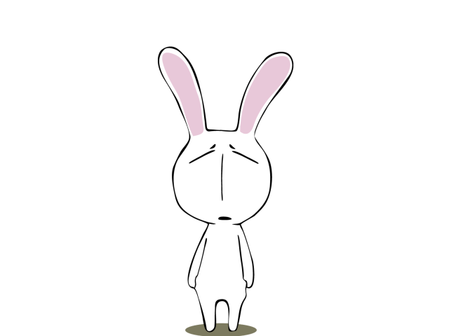 Rabbit portrait bunny artist sticker free wallpaper for desktop - medium preview image