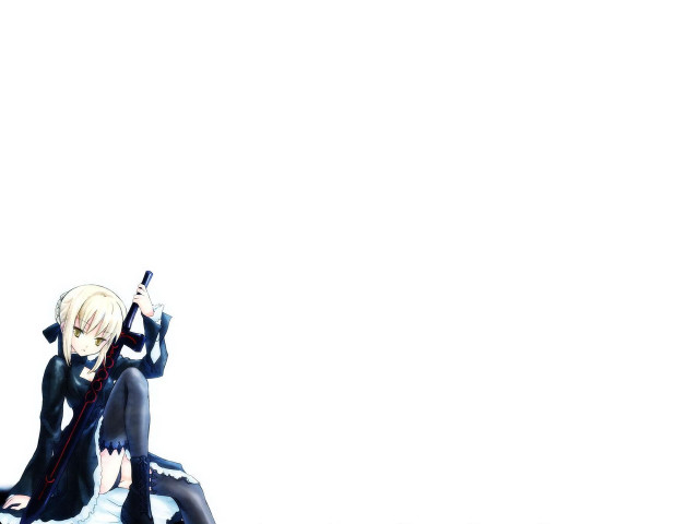 Woman sitting gun sword blonde free wallpaper for desktop - medium preview image