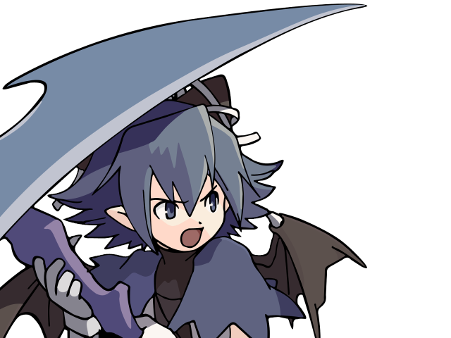 Cartoon demon wings knife sword free wallpaper for desktop - medium preview image