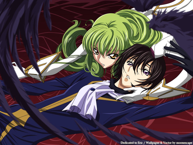 Anime couple wings bed neo free wallpaper for desktop - medium preview image