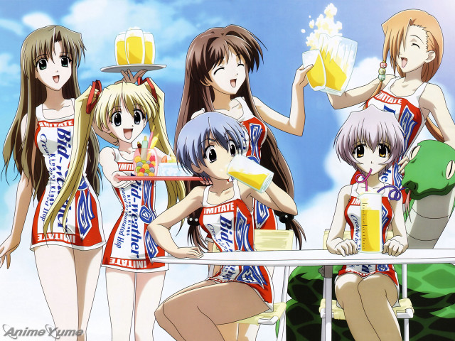 Women drinks group rayonism aya free wallpaper for desktop - medium preview image