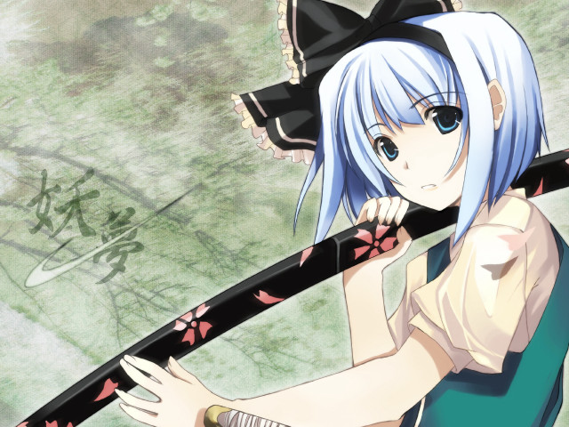 Alice prin ghost sword blue free wallpaper for desktop - medium preview image