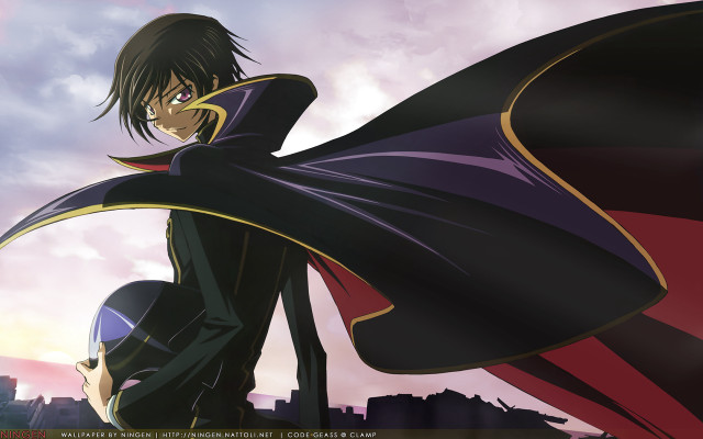 City skyline cape dress anime free wallpaper for desktop - medium preview image