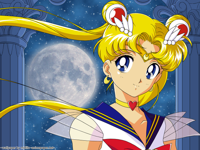 Blonde haired celestial magic girl free wallpaper for desktop - medium preview image