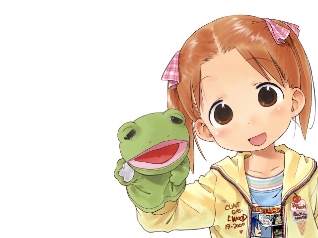 Girl frog hug hoodie blush free wallpaper for desktop - medium preview image