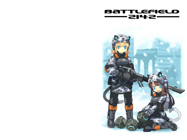 Couple gun cat military armor free wallpaper for desktop - medium preview image