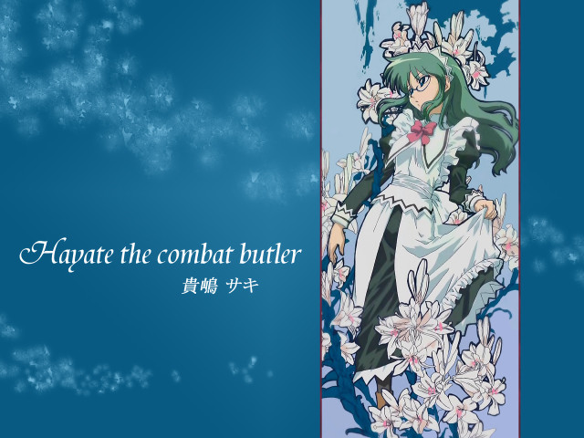 Woman white dress flowers blue free wallpaper for desktop - medium preview image