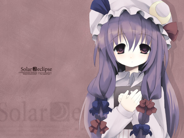 Purple haired gothic anime girl free wallpaper for desktop - medium preview image