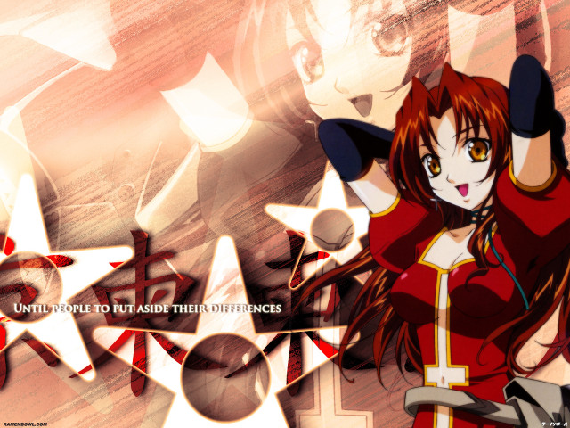Eizan kikukawa red hair star free wallpaper for desktop - medium preview image