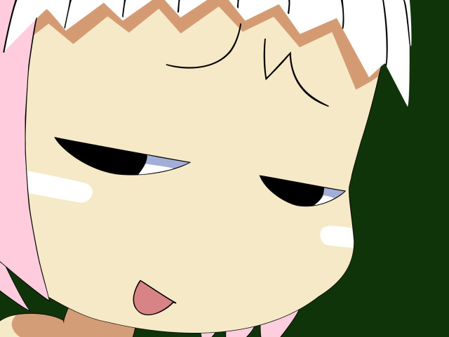 Pinkhair greenbg yandere lineart aliceprin free wallpaper for desktop - medium preview image