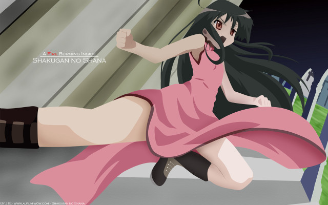 Pink dress anime woman boot free wallpaper for desktop - medium preview image