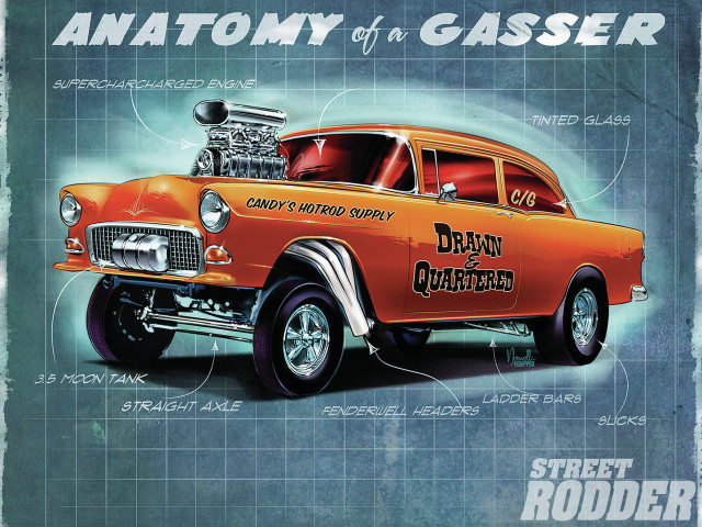 Orange car engine hood anatomy free wallpaper for desktop - medium preview image