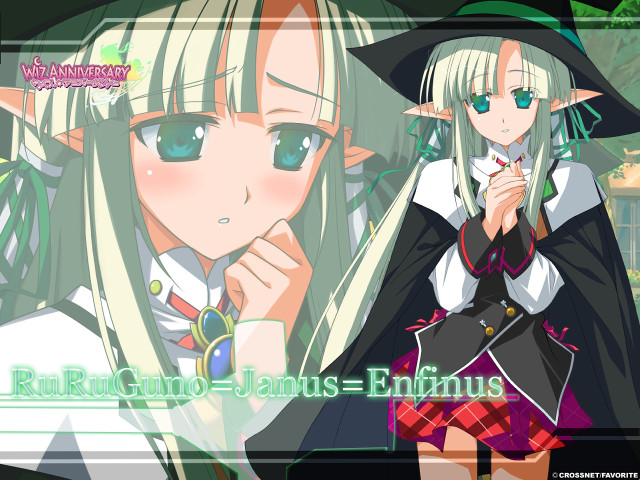 Blonde elf girl green eyes free wallpaper for desktop - medium preview image