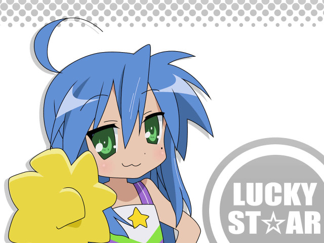 Blue hair star drink izumi free wallpaper for desktop - medium preview image