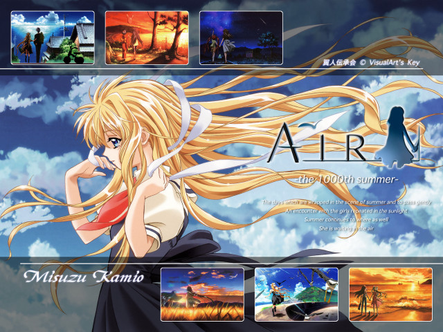 Anime planet sky clouds longhair free wallpaper for desktop - medium preview image