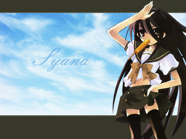 Kyna girl anime longhair bowtie free wallpaper for desktop - medium preview image