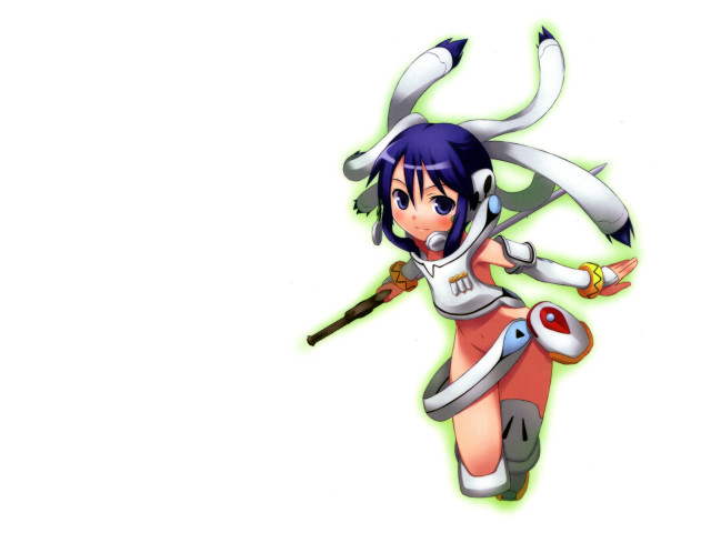 Flying robot girl sword animal free wallpaper for desktop - medium preview image