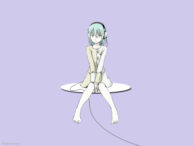 Girl surfboard headphones pink background free wallpaper for desktop - medium preview image