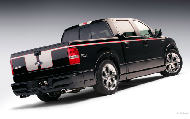 Black truck red stripe white #2 free wallpaper for desktop - medium preview image