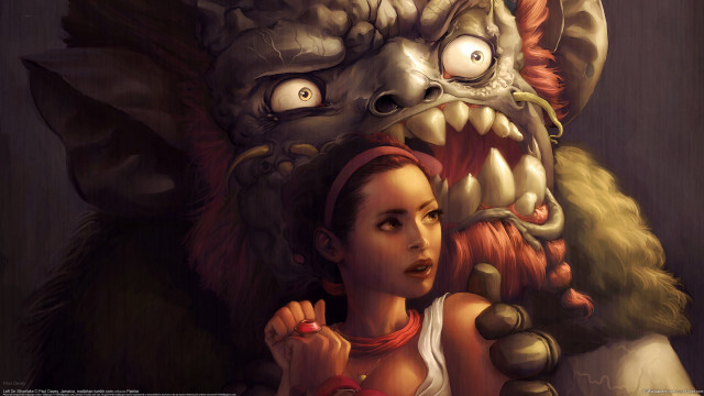 Woman monster fantasy illustration cedric free wallpaper for desktop - medium preview image