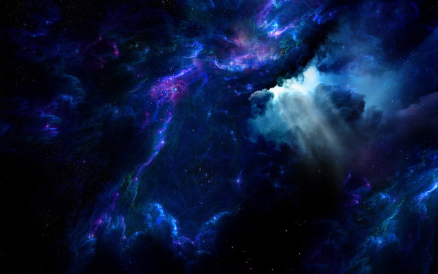 Space stars nebula moon galaxy free wallpaper for desktop - medium preview image