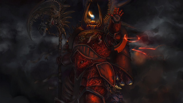 Demon warrior sword head cloud free wallpaper for desktop - medium preview image