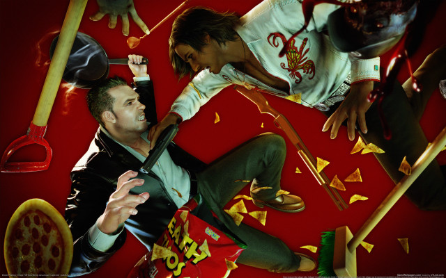 Man surrounded red yellow decorations free wallpaper for desktop - medium preview image