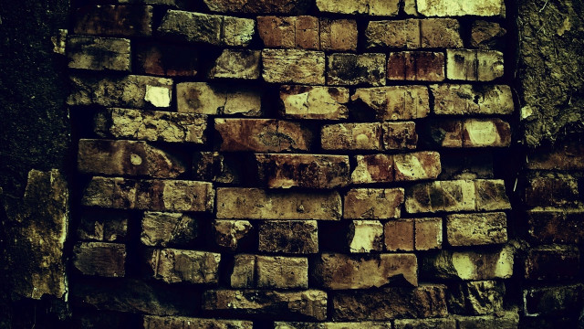 Bricks pile wall building night free wallpaper for desktop - medium preview image