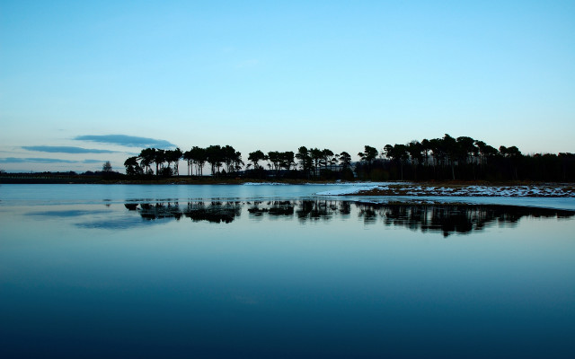 Lake trees sky clouds water #2 free wallpaper for desktop - medium preview image