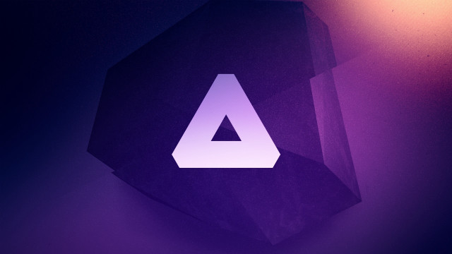 Purple background triangle light 3d free wallpaper for desktop - medium preview image