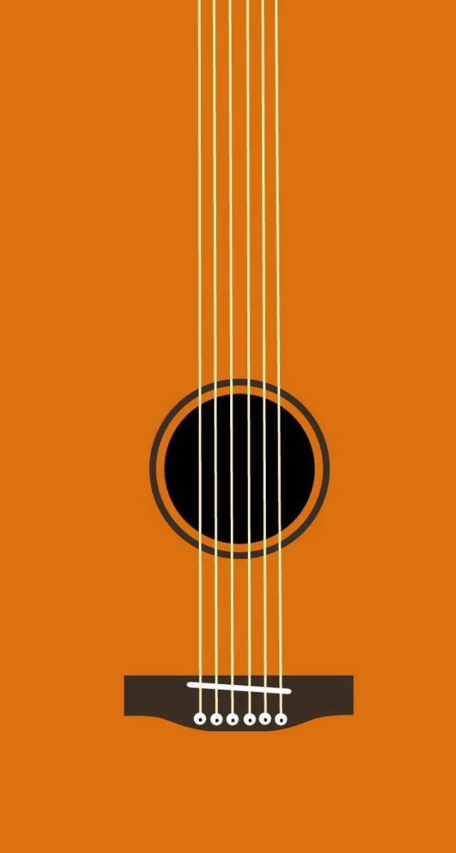 Guitar strings hanging black hole free wallpaper for mobile - medium preview image