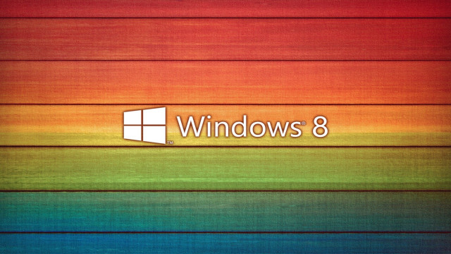 Colorful wall windows8 logo rainbow free wallpaper for desktop - medium preview image
