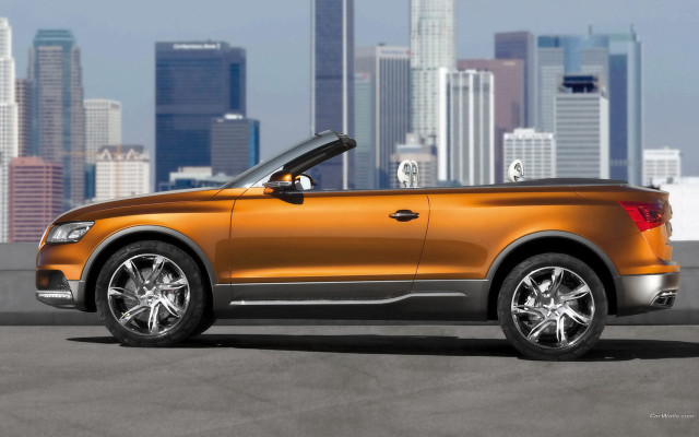 Gold car city skyline digital free wallpaper for desktop - medium preview image