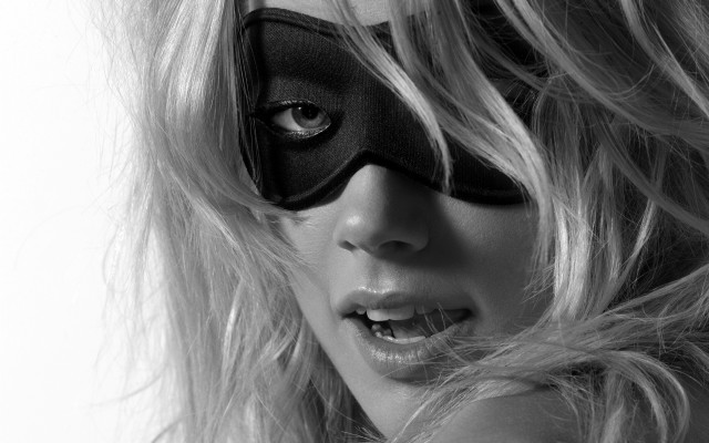 Woman mask wind blown hair free wallpaper for desktop - medium preview image