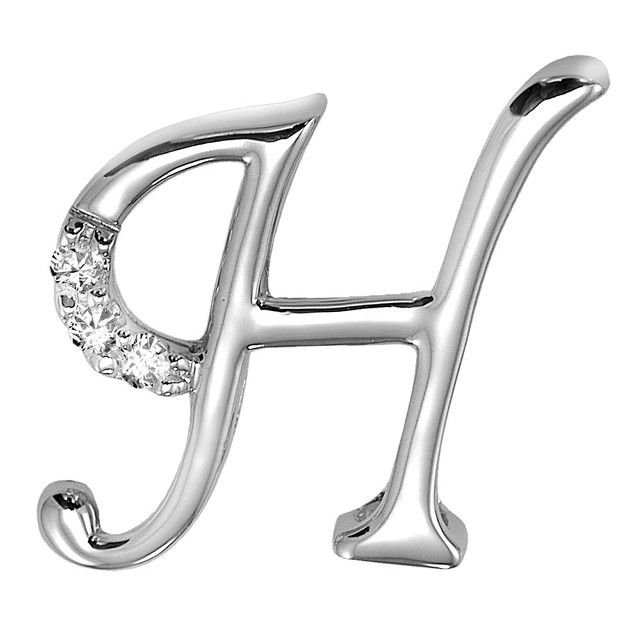 Silver letter diamond h white free wallpaper for tablet - medium preview image