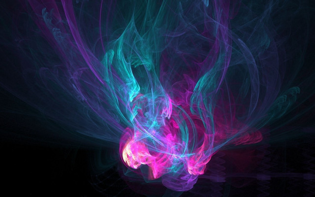 Colorful abstract glowing horns magic free wallpaper for desktop - medium preview image