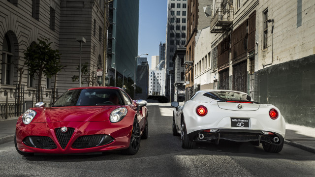 City street cars tall buildings free wallpaper for desktop - medium preview image