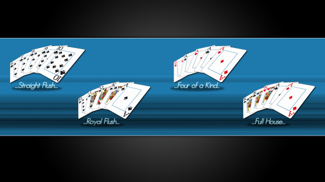 Blue background playing cards royal free wallpaper for desktop - medium preview image