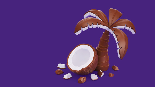 Chocolate palm tree broken pieces free wallpaper for desktop - medium preview image