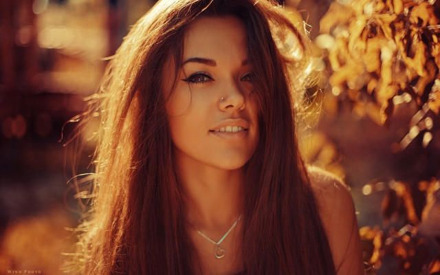 Elina karimova longhair necklace autumn free wallpaper for desktop - medium preview image